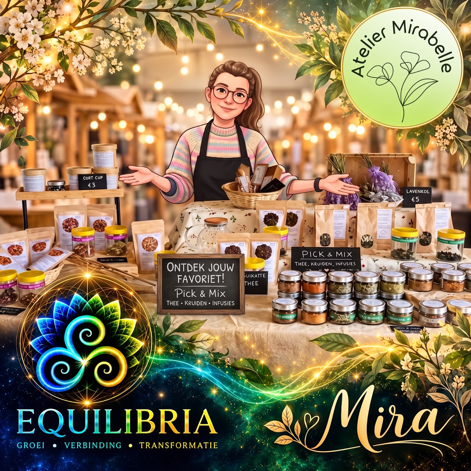 Mira — Atelier Mirabelle — Pick & mix thee, kruiden & infusies