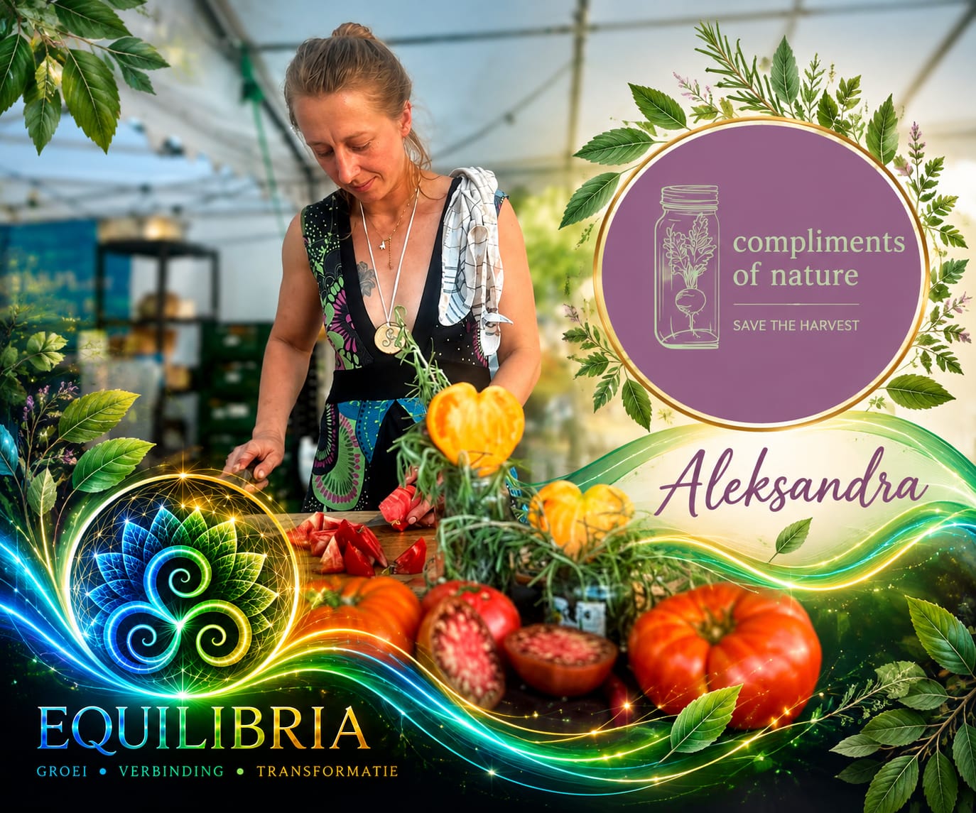 Aleksandra — Compliments of Nature — Save the harvest — groenten & kruiden van eigen teelt