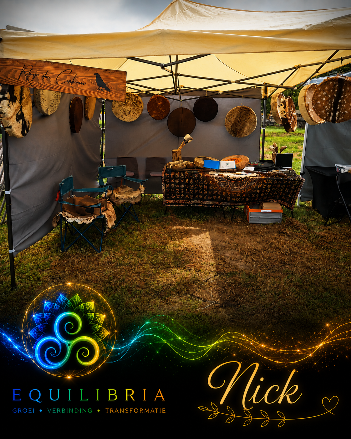 Nick — Refuge des Corbeaux — Drumcirkel & sjamanistische drums